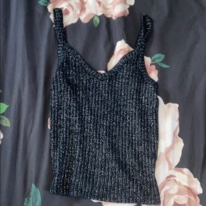 Sparkling black tank top!